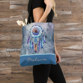 Pastel Dreamcatcher Waterverf Monogram Tote Bag