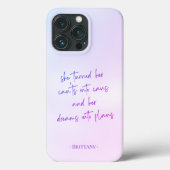  Pastel Dreams in Planningen Quote Case-Mate iPhone Case (Achterkant)