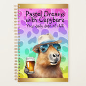 Pastel Dreams with Capybara: Your Daily Dose  Planner (Voorkant)
