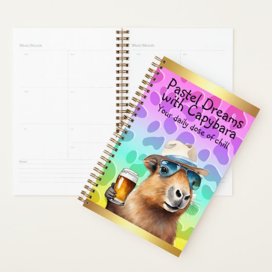 Pastel Dreams with Capybara: Your Daily Dose  Planner (Display)