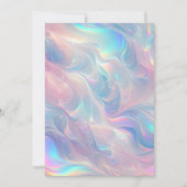 Pastel Dreamscape: Holografische Whirl Notitieboek Kaart (Voorkant)
