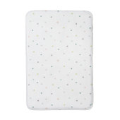 Pastel Driehoek Doodle Patroon Badmat (Voorkant Verticaal)