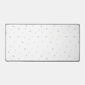 Pastel Driehoek Doodle Patroon Bureaumat (Voorkant)