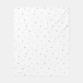 Pastel Driehoek Doodle Patroon Fleece Deken (Voorkant)