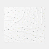 Pastel Driehoek Doodle Patroon Fleece Deken (Voorkant (Horizontaal))