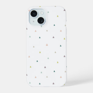Pastel Driehoek Doodle Patroon iPhone 15 Case