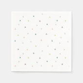 Pastel Driehoek Doodle Patroon Servet (Voorkant)