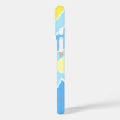 Pastel driehoeken op Bord blauw Case-Mate iPhone Case (Achterkant / Links)