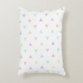 Pastel Driehoeken Patroon Multicolor Accent Kussen (Voorkant(Verticaal))
