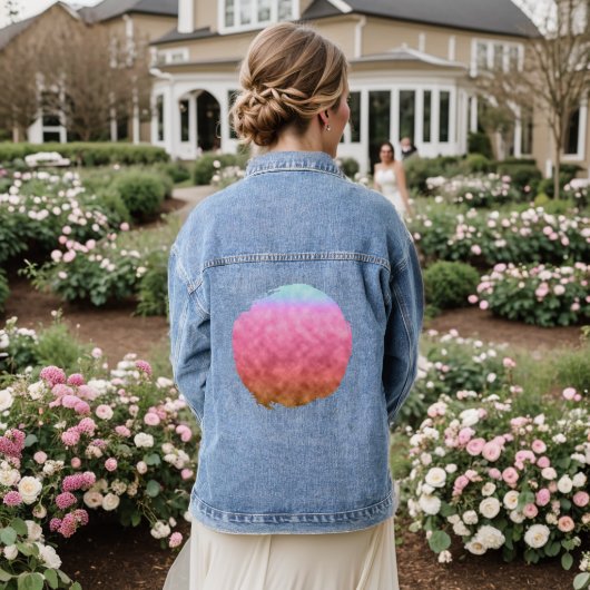 Pastel Drift Denim Jacket (Huwelijk Achterkant)
