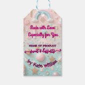 Pastel Drip Cookie en Dessert Verpakking Cadeaulabel (Voorkant)