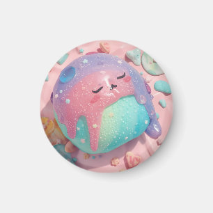 Pastel Drip Kawaii Snoep Karakter Kunst Magneet