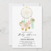 Pastel drocatcher Faux Gold Foil Baby shower Kaart (Voorkant)