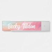 Pastel dromen: artistiek deurbordje (Voorkant)