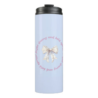 Pastel Dromen en Krachtige Espresso | Aesthetische Thermosbeker