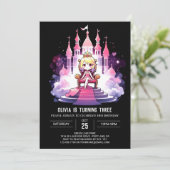 Pastel Dromerige Prinses Verjaardag Kaart (Staand voorkant)
