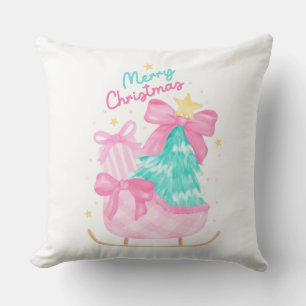 pastel droom blauw,roze en geel cadeau kussen