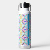 Pastel Droom Boho Geometrische Kaleidoscoop Waterfles (Voorkant)