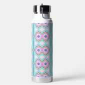 Pastel Droom Boho Geometrische Kaleidoscoop Waterfles (Links)