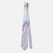 Pastel Droom Marmeren Golven Stropdas (Voorkant)