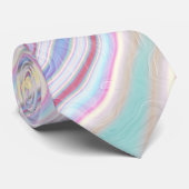 Pastel Droom Marmeren Golven Stropdas (Opgerold)