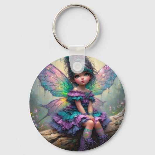 Pastel Droomfee Sleutelhanger (Voorkant)