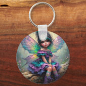 Pastel Droomfee Sleutelhanger (Achterkant)