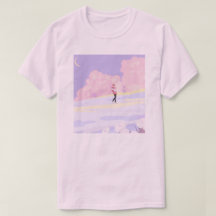 Pastel Droomlandschap Wandelaar