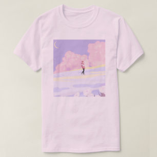 Pastel Droomlandschap Wandelaar T-shirt