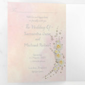 Pastel Droy Wedding Uitnodiging (Binnenzijde eerst)