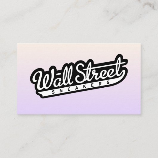 Pastel Dual Gradient - Visitekaartje Design (Achterkant)