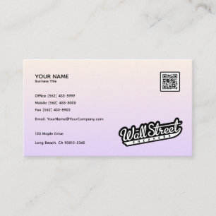 Pastel Dual Gradient - Visitekaartje Design