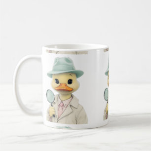 Pastel Duck Detective Koffiemok