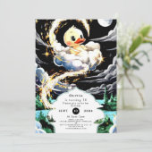 Pastel Duck Verjaardag Kaart (Staand voorkant)