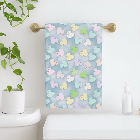 Pastel Ducks- Milky Bath Badhanddoek