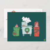 Pastel Dumpster Fire Holiday Briefkaart (Voorkant / Achterkant)