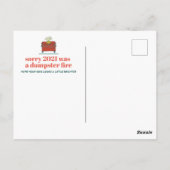 Pastel Dumpster Fire Holiday Briefkaart (Achterkant)