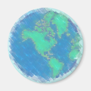 Pastel Earth Magnet