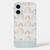 Pastel Earth Tone Boho Rainbow Patroon Case-Mate iPhone Case (Achterkant)