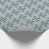 Pastel Earth Tones Modern Geometrisch Patroon Cadeaupapier (Hoek)