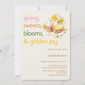 Pastel Easter Brunch Invitation | Spring Party Kaart (Voorkant)