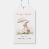 Pastel Easter Bunny Cadeaulabel (Voorkant)