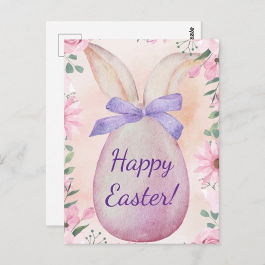 Pastel Easter card Briefkaart (Voorkant / Achterkant)