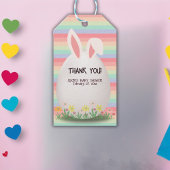 Pastel Easter Egg Bunny Baby shower Cadeaulabel