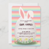Pastel Easter Egg Bunny Baby shower Kaart (Voorkant)