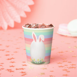 Pastel Easter Egg Bunny Baby shower Papieren Bekers