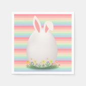 Pastel Easter Egg Bunny Baby shower Servet (Voorkant)