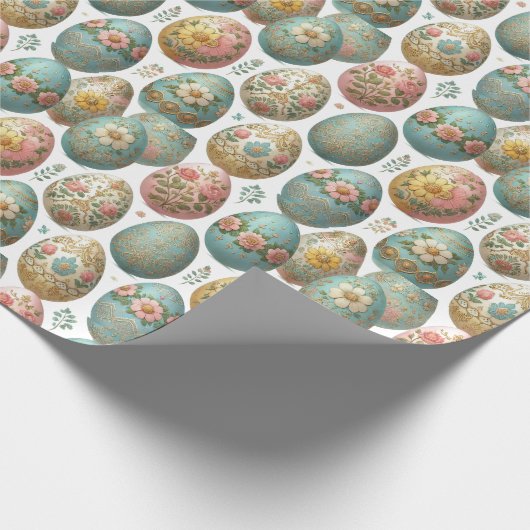  Pastel Easter Egg Delight Cadeaupapier (Hoek)