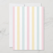 Pastel Easter Egg Hunt Party Schattige Bloemenkoni Kaart (Achterkant)