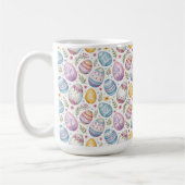 Pastel Easter Egg Pattern Koffiemok (Links)